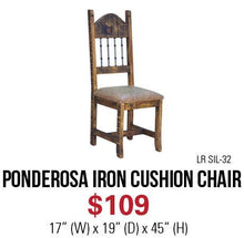 Load image into Gallery viewer, Ponderosa Iron Chair