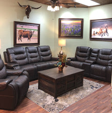 Load image into Gallery viewer, Monterey Leather Power Recline Sofa Set