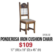 Load image into Gallery viewer, Ponderosa Iron Chair
